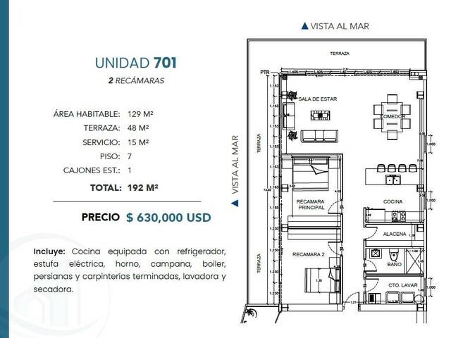 #5597 - Departamento para Venta en Ensenada - BC - 2